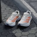 Zapatillas Adidas Adizero Boston 13 Beige Naranja SS26 Mujer