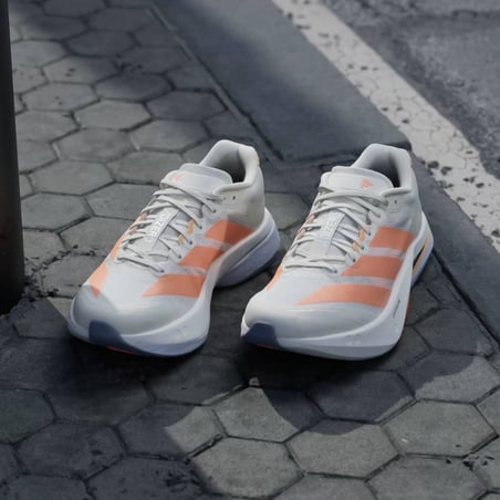 Adidas Adizero Boston 13 Beige Orange SS26 Women's Shoes
