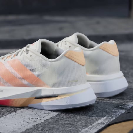 Chaussures Adidas Adizero Boston 13 Beige Orange SS26 Femme
