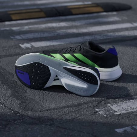 Adidas Adizero Boston 13 Schoenen Zwart Groen SS26