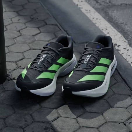 Adidas Adizero Boston 13 Schuhe Schwarz Grün SS26