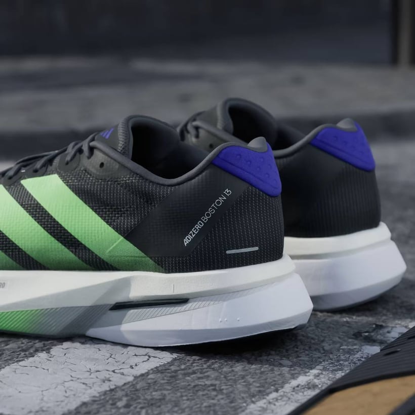 Zapatillas Adidas Adizero Boston 13 Negro Verde...