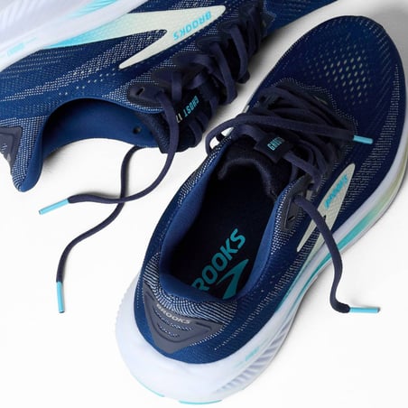 Scarpe Brooks Ghost 17 Narrow Blu Bianco Donna AW25