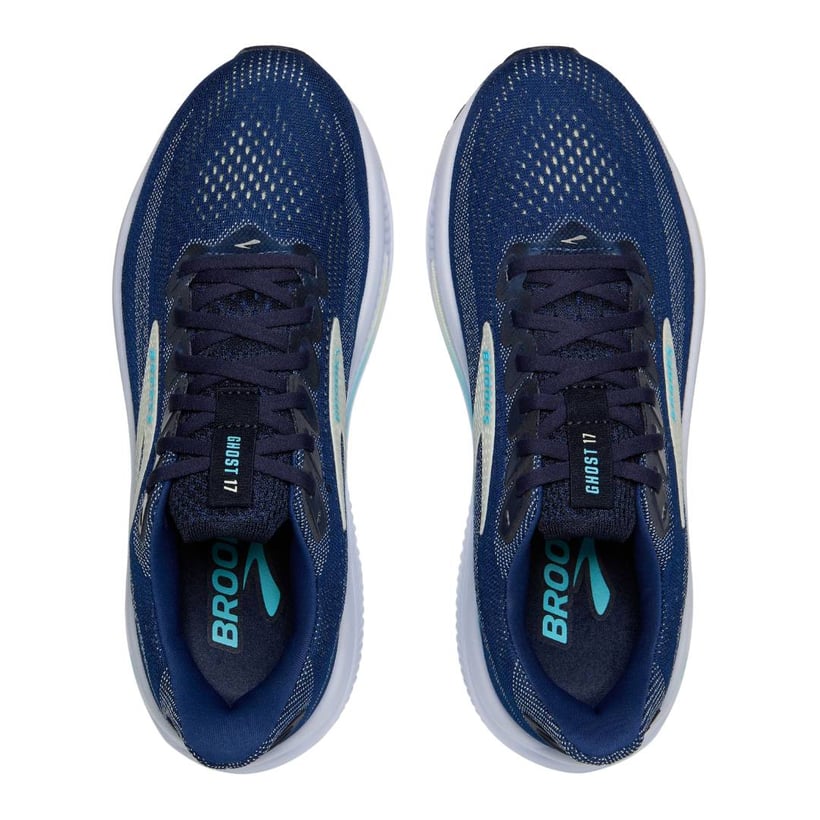 Brooks Ghost 17 Narrow Blue White Women AW25 Shoes