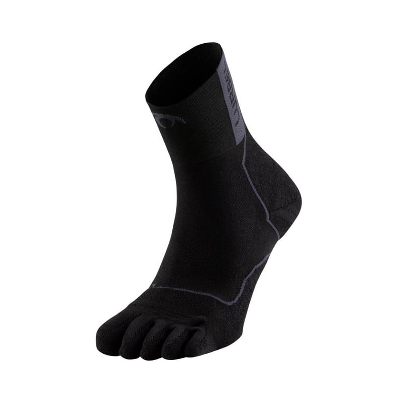 Meias Lurbel Desafio Toe Four Preto Cinza