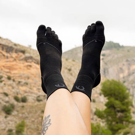Lurbel Desafio Toe Four Black Grey Socks