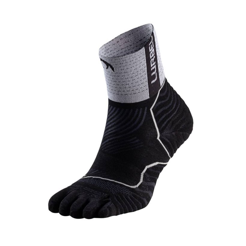 Meias Lurbel Tiwar Toe Three Preto Cinza