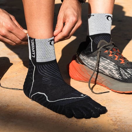 Lurbel Tiwar Toe Three Socken Schwarz Grau