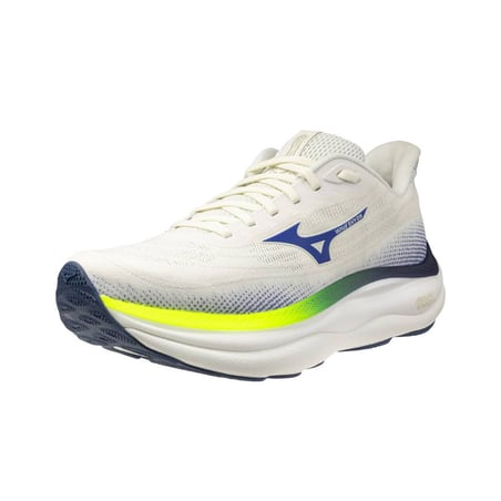 Mizuno Wave Sky 9 Schuhe Beige Blau SS26