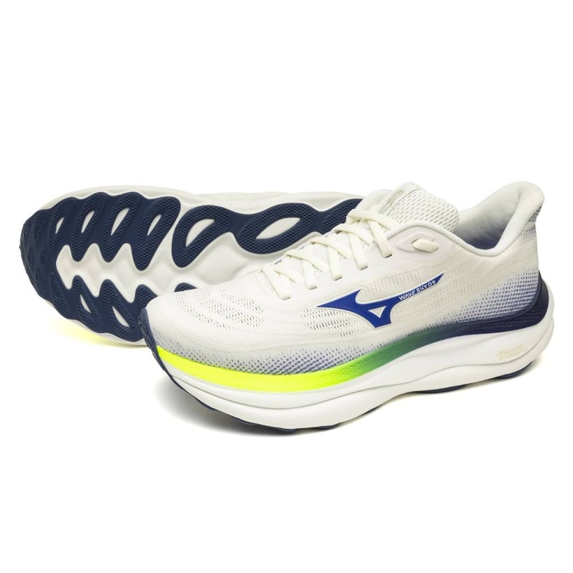 Mizuno Wave Sky 9 Beige Blue SS26 sneakers