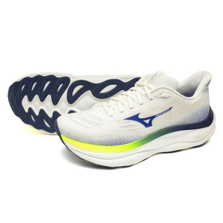 Tênis Mizuno Wave Sky 9 Bege Azul SS26