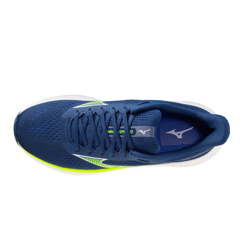 Tênis Mizuno Wave Inspire 22 Azul Amarelo SS26