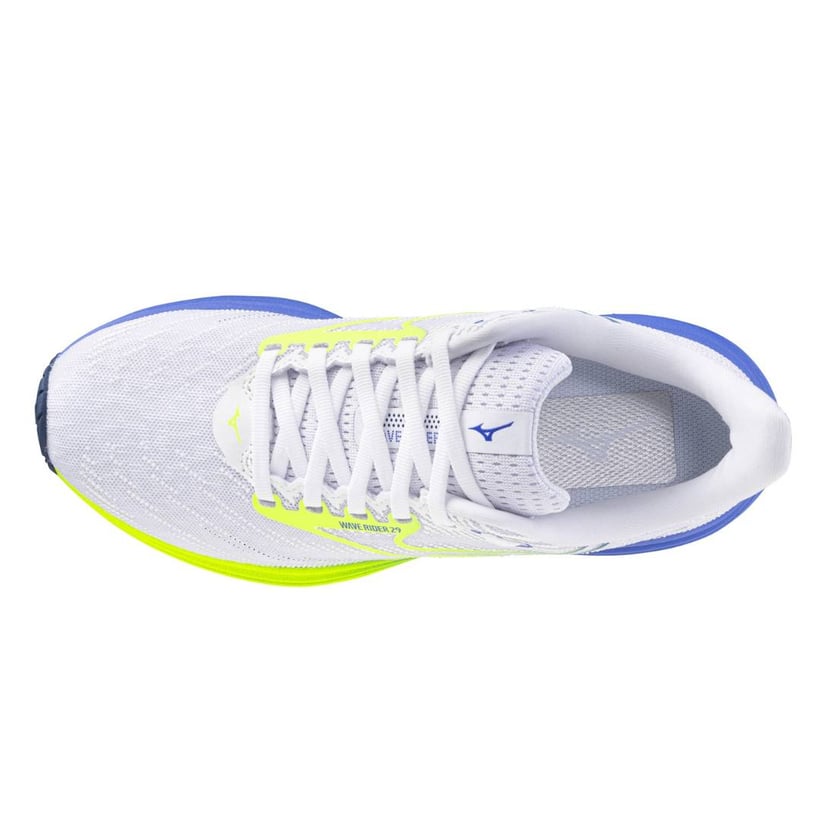 Chaussures Mizuno Wave Rider 29 Blanc Bleu SS26...