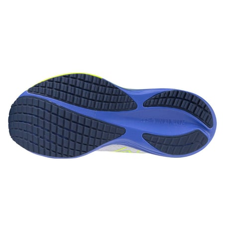Zapatillas Mizuno Wave Rider 29 Blanco Azul SS26 Mujer