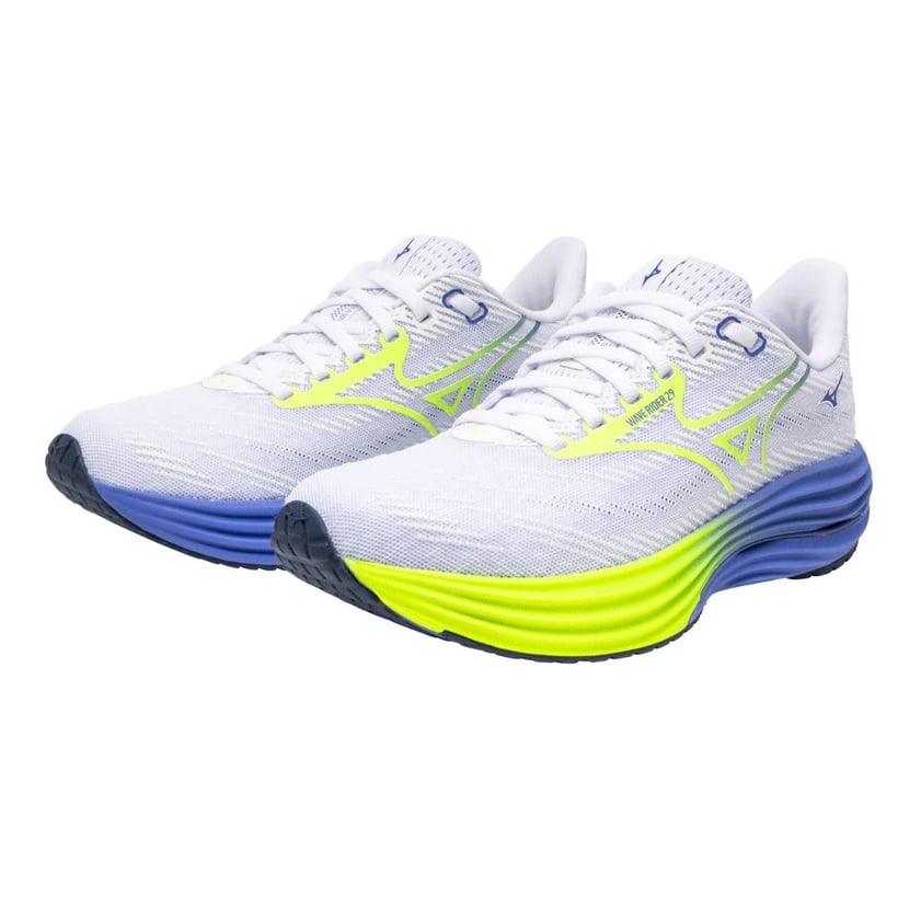 Scarpe Mizuno Wave Rider 29 Bianco Blu SS26 Donna