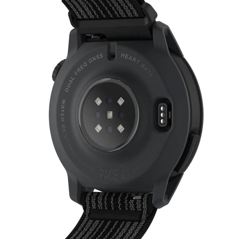 Coros Pace 4 GPS-Uhr Schwarz Nylon