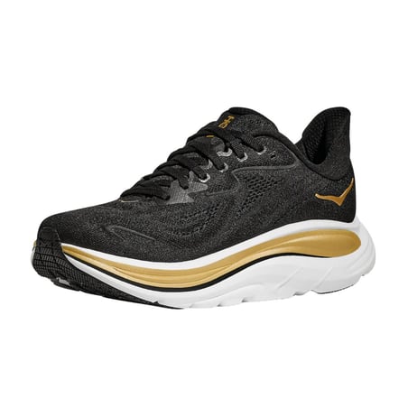 Scarpe Hoka Clifton 10 Nero Oro SS26 Donna
