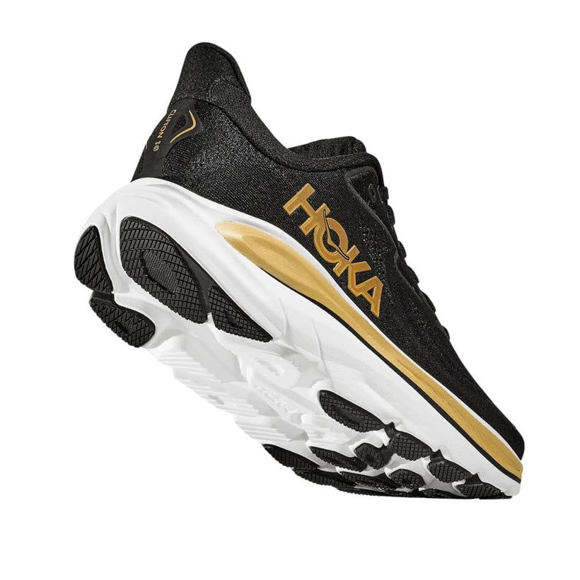 Chaussures Hoka Clifton 10 Noir Doré SS26 Femme