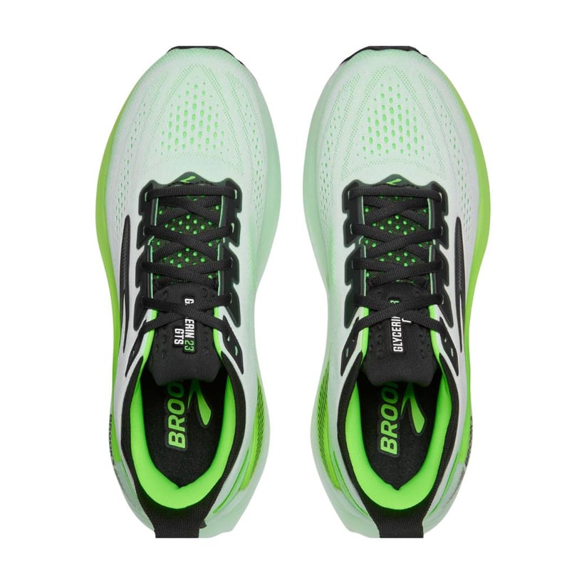 Chaussures Brooks Glycerin GTS 23 Blanc Vert SS26