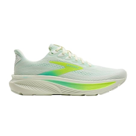 Tênis Brooks Ghost 17 Branco Amarelo SS26 Mulher