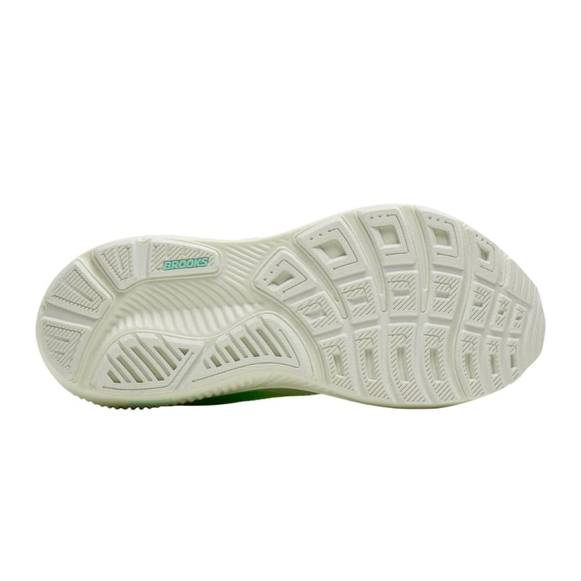Brooks Ghost 17 Wit Geel SS26 Dames Sneakers