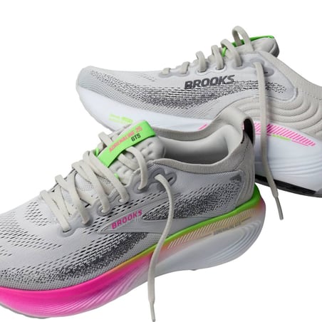 Scarpe Brooks Adrenaline GTS 25 Grigio Rosa SS26 Donna