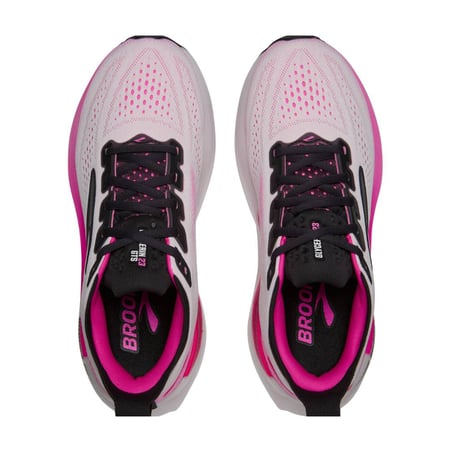 Scarpe Brooks Glycerin GTS 23 Bianco Rosa SS26 Donna