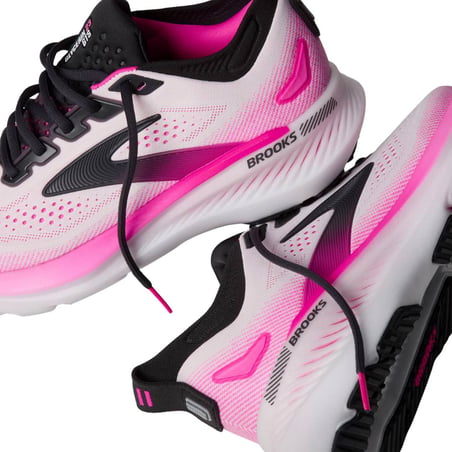 Scarpe Brooks Glycerin GTS 23 Bianco Rosa SS26 Donna