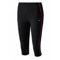 Pantalón pirata Mizuno Drylite Core mujer negro/rosa