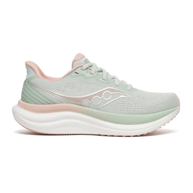 Saucony Triumph 23 Schoenen Grijs Roze SS26 Dames