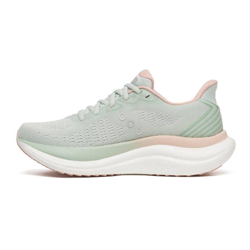 Women's Saucony Triumph 23 Gray Pink SS26 Shoes