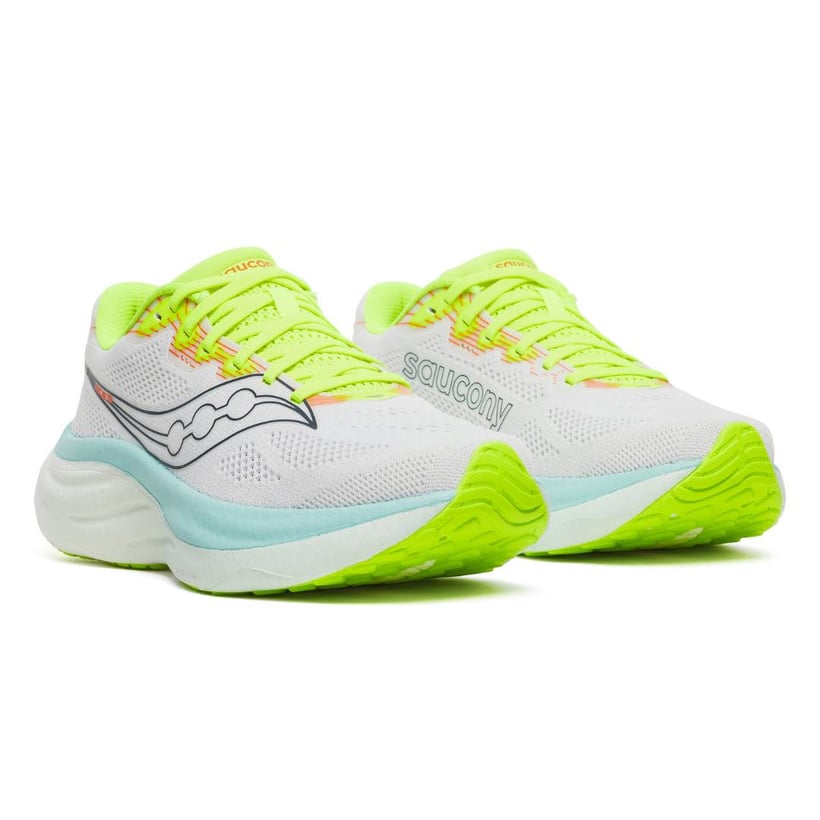 Saucony Ride 19 Wit Geel SS26 Dames Schoenen