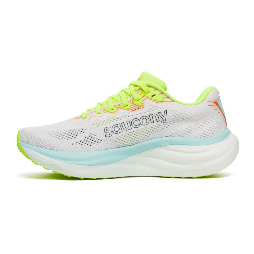 Zapatillas Saucony Ride 19 Blanco Amarillo SS26...