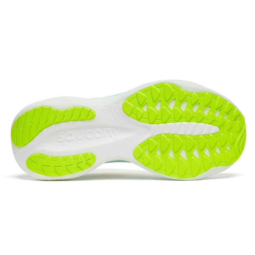 Tênis Saucony Ride 19 Branco Amarelo SS26 Feminino