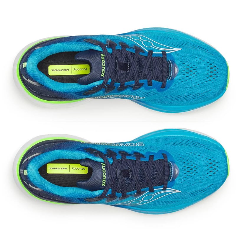 Chaussures Saucony Ride 19 Bleu Blanc SS26