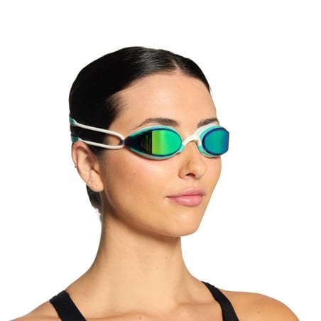Zoggs Fusion Air Titanium Green Swimming Goggles