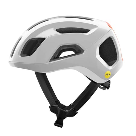 Capacete POC Ventral Air MIPS Branco Laranja