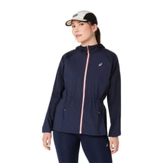Asics Road Packable blauw damesjack