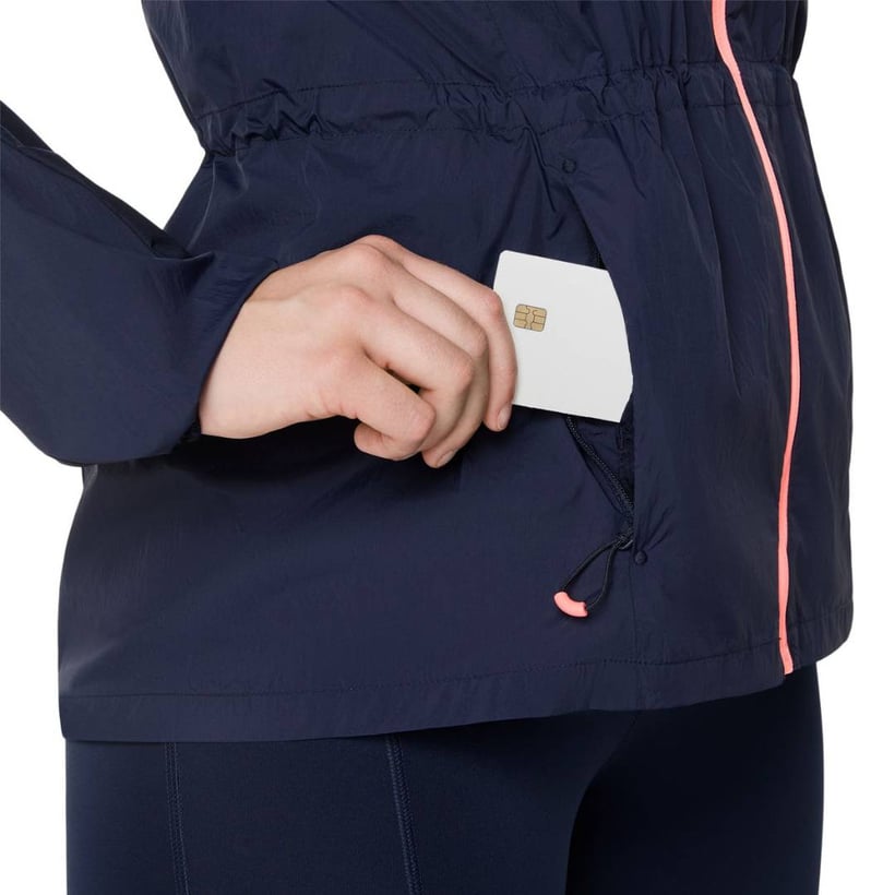 Asics Road Packable Damenjacke Blau