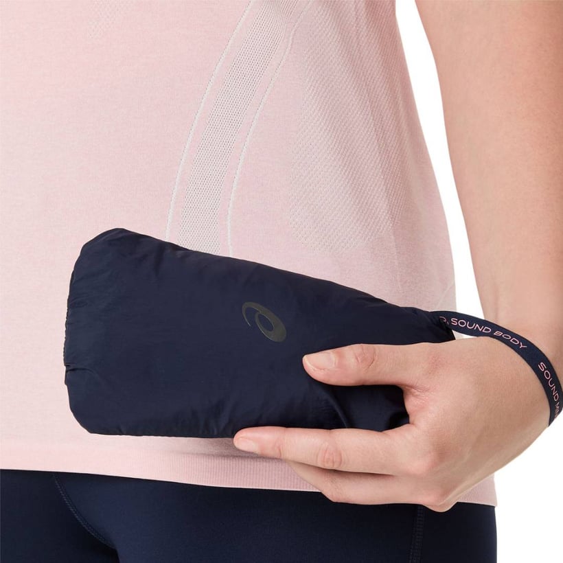 Veste Asics Road Packable Bleue Femme