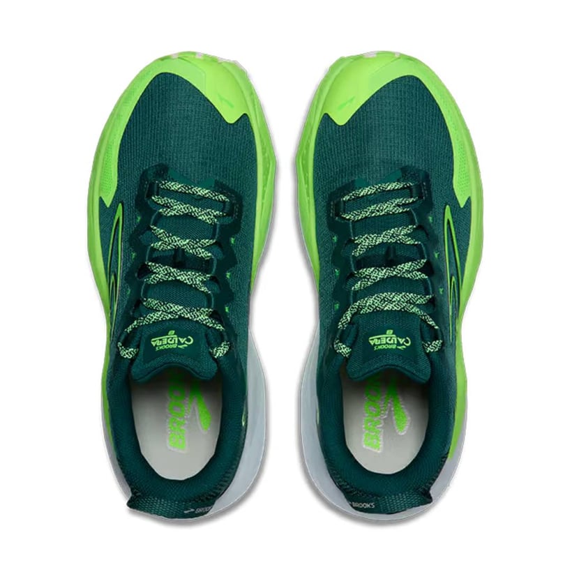 Zapatillas Brooks Caldera 8 Verde Blanco SS26