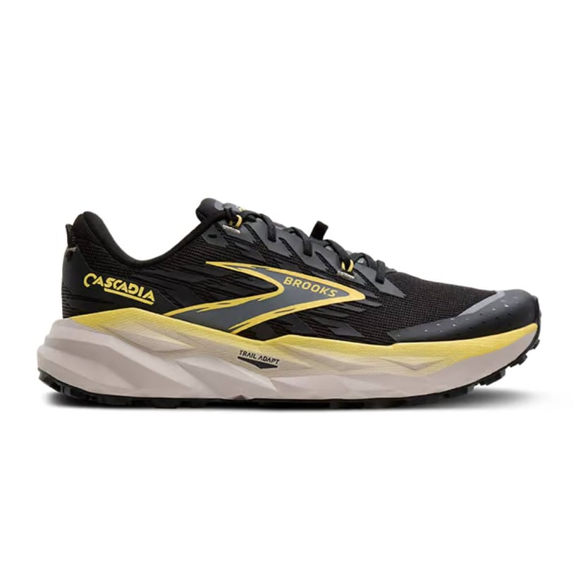 Tênis Brooks Cascadia 19 Preto Amarelo SS26