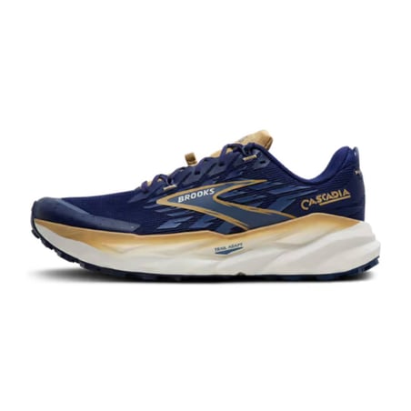 Brooks Cascadia 19 Shoes Blue Gold SS26