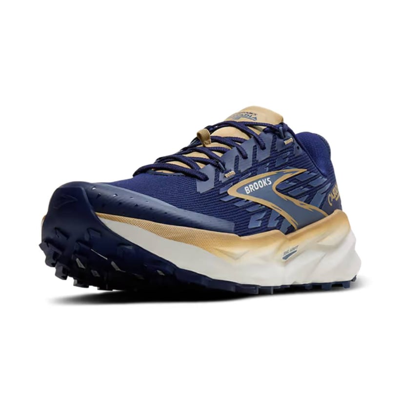 Buty Brooks Cascadia 19 Niebiesko-Złote SS26