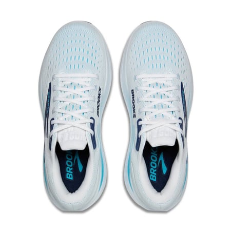 Brooks Ghost Max 3 Schuhe Weiß Blau SS26