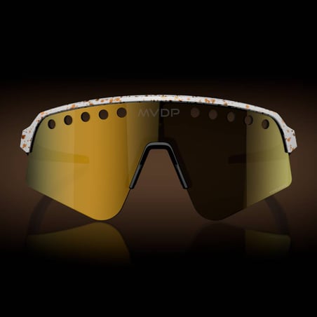 Occhiali Oakley Sutro Lite Sweep Mathieu Van Der Poel Signature Series Bianco Giallo